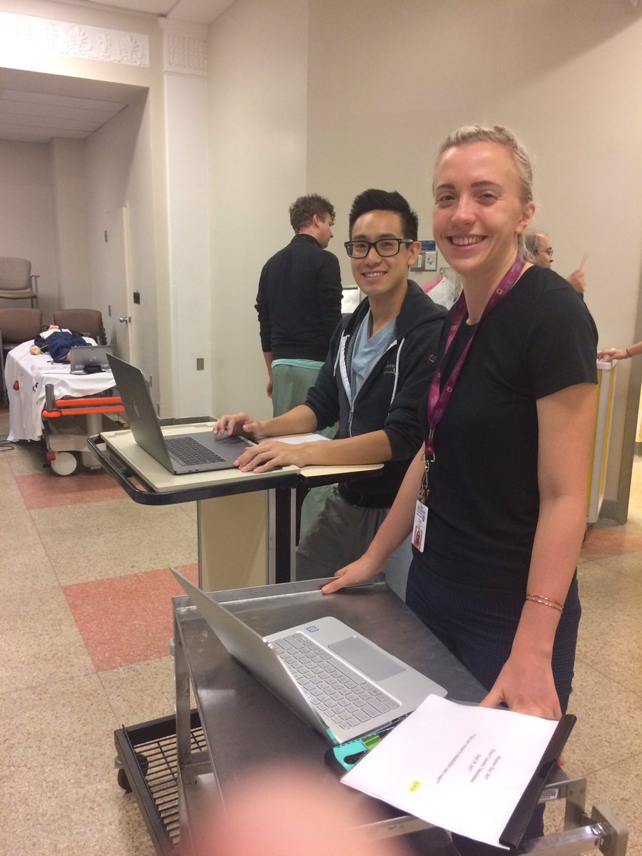 MacEmerg's tweet photo. What's the status?!? Thanks to these people #MockCodeOrange all clear! #simulation #meded https://t.co/eKN2gM3YYb