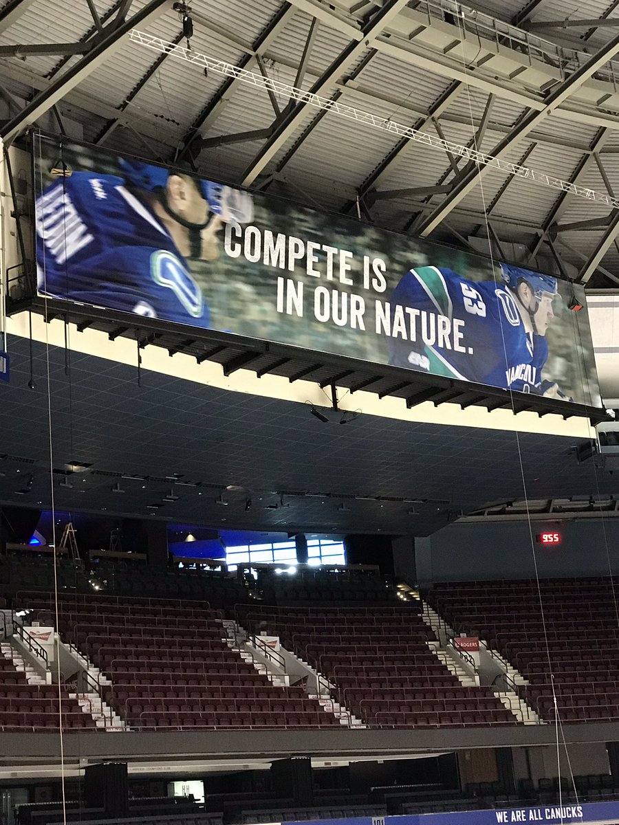 patersonjeff's tweet photo. new #Canucks sign at Rogers Arena https://t.co/O96uP95qnM