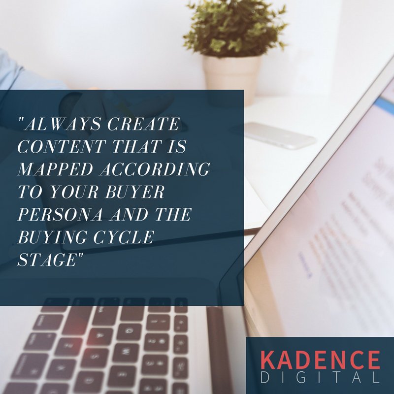 HireKadence's tweet image. In order to reach and spark your buyer&apos;s persona&apos;s interest create content specifically for their needs. #hirekadence #digitizesales