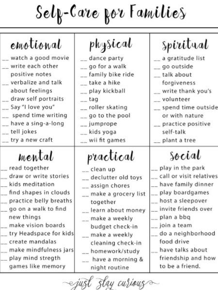 Self-Care for families