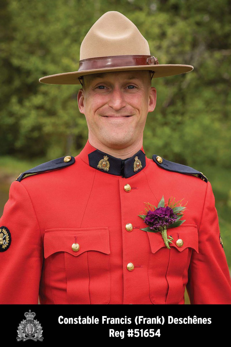 And now we pause to honour our fallen member. #RCMPNS