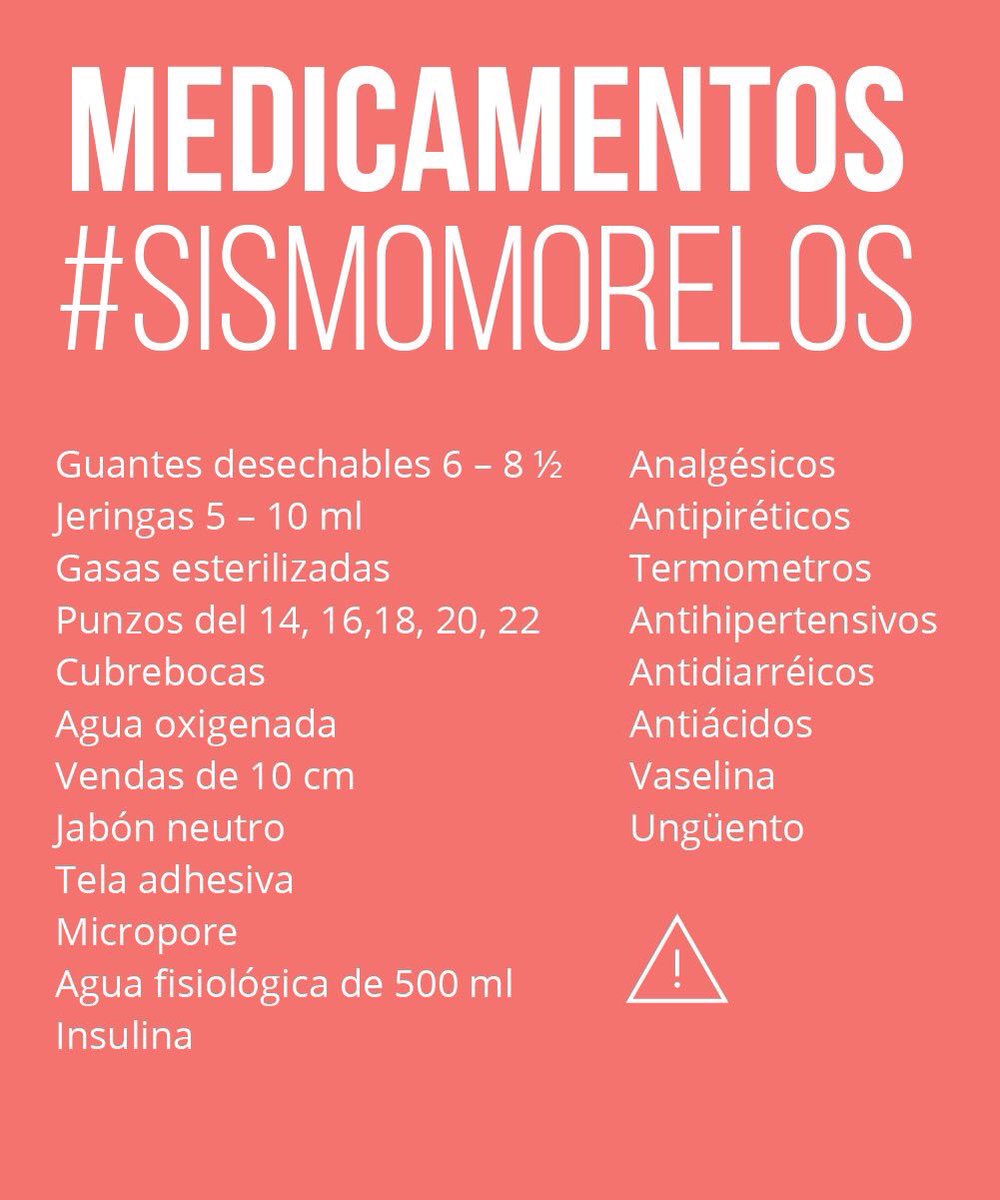R3Dmx's tweet photo. -DÓNDE están los centros de acopio para #SismoMorelos
-QUÉ se necesita al momento https://t.co/iSyuz6CXNk