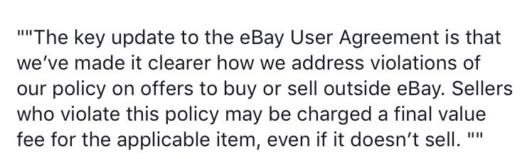 PrecisionPure's tweet image. Any other sellers feel like pulling out?!? #ebayisover