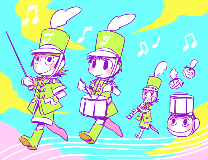 omochi_yuruyuru's tweet photo. 大遅刻もうしわけない！💦
リクエストより鼓笛隊で143ー！🎷 https://t.co/VsgtDvoRe2