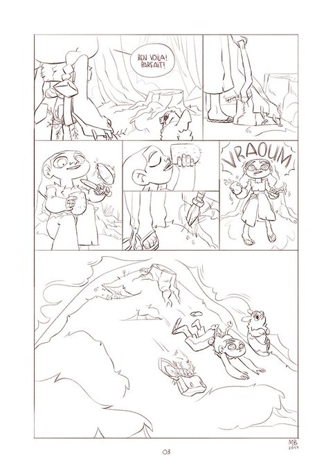 Mina - Short Comic P03 &amp; 04. The end :)) #comic 