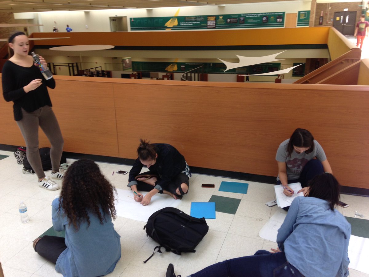 PreCalc. students engaged in creating Sine Curves. Can't wait to see the finished products! #sycamorestrong <a href="/WeAreSycamore1/">WeAreSycamore1</a>