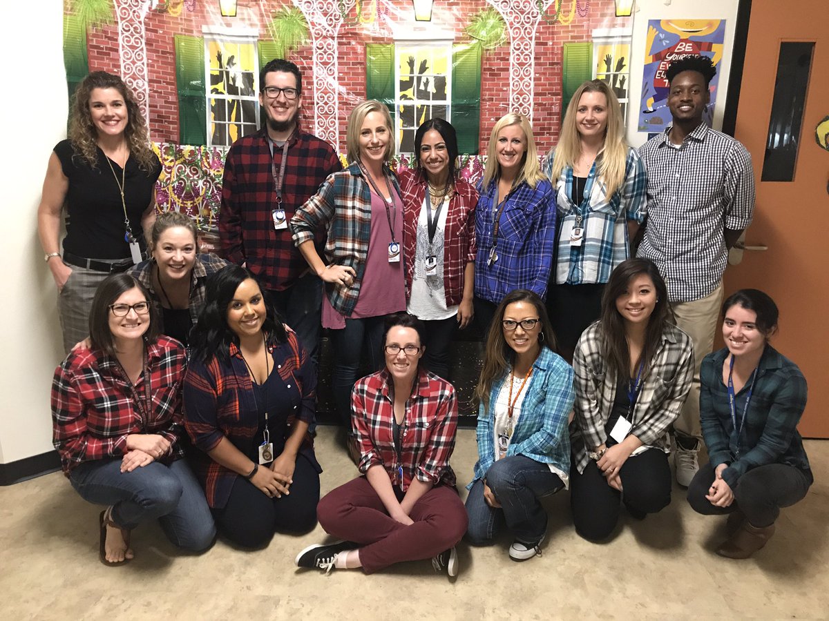 OVHS_English's tweet photo. The English Department makes plaid look good! https://t.co/Fg6neRqxHk