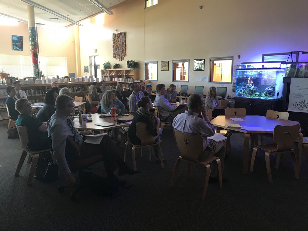 apsPLP's tweet photo. With teachers and leaders in @aurorak12 watching a rare screening of @SAmericanSchool's school redesign documentary. #StudioAPS https://t.co/1qEERQcIIX