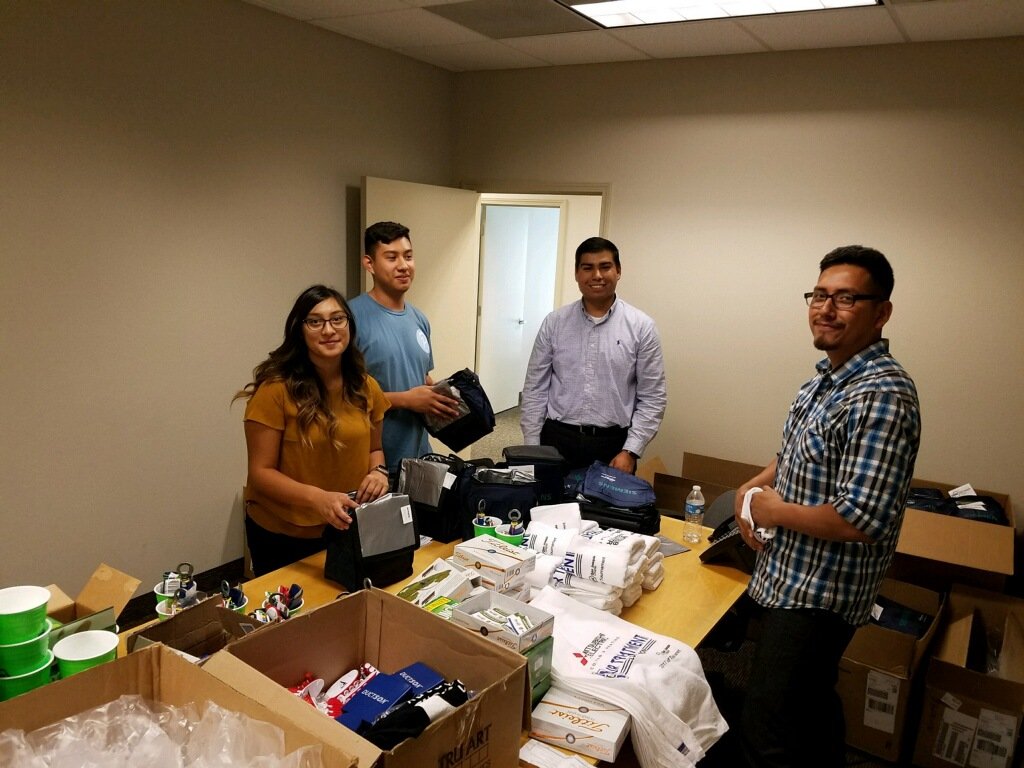 ASHRAE_sjv's tweet photo. Fresno State #ASHRAE  student chapter prepping our Golf Tournament gift bags. Thank you!! See you all Friday 22nd @ Fig Garden CC https://t.co/PlCkPwN0B0