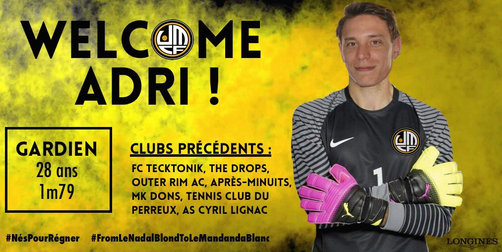 JeanMichelCF's tweet photo. 🚧 Vous ne passerez pas ! Le JMCF tient son dernier rempart avec Adri, qui s'engage jusqu'en juin 2020 ✍🏻
#LeMandandaBlanc
#NésPourRégner https://t.co/y1CfVBNJNW
