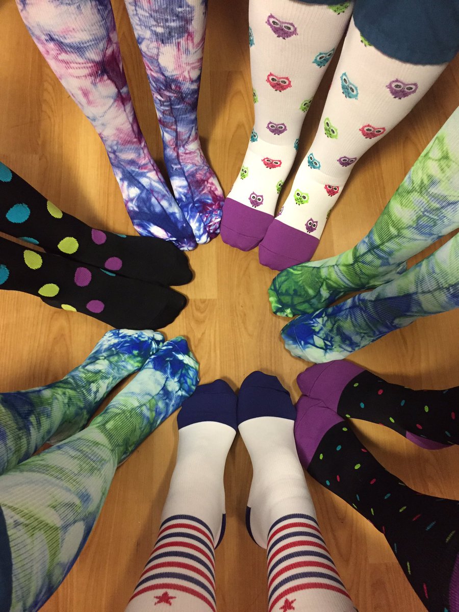NoraFortin2's tweet photo. Seacoast Family Care Services Team Socks #nursesweek #portsmouthproud #capldi3 https://t.co/gCxfUnSuna