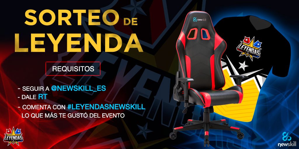 newskill_ES's tweet photo. Comenta con #LeyendasNewskill qué es lo que más te gustó de @LeyendasToury entra en el sorteo de una camiseta firmada y una silla Kitsune 🔝😎 https://t.co/lqziht3taK