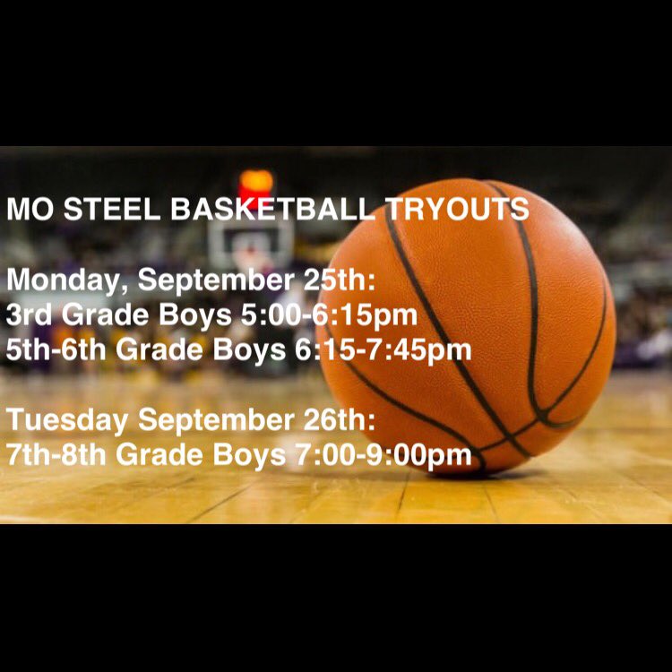 Mo Steel Basketball on Twitter "Round 2 of Mo Steel Basketball Tryouts