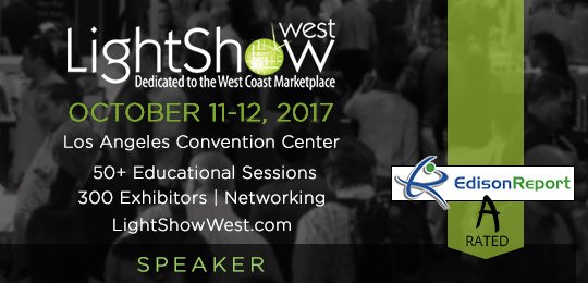 Moritz Hammer, Principal at KGM, will be at Light Show West at the LA Convention Center on Wednesday, October 11th! kgmlighting.com/whats-new-post…