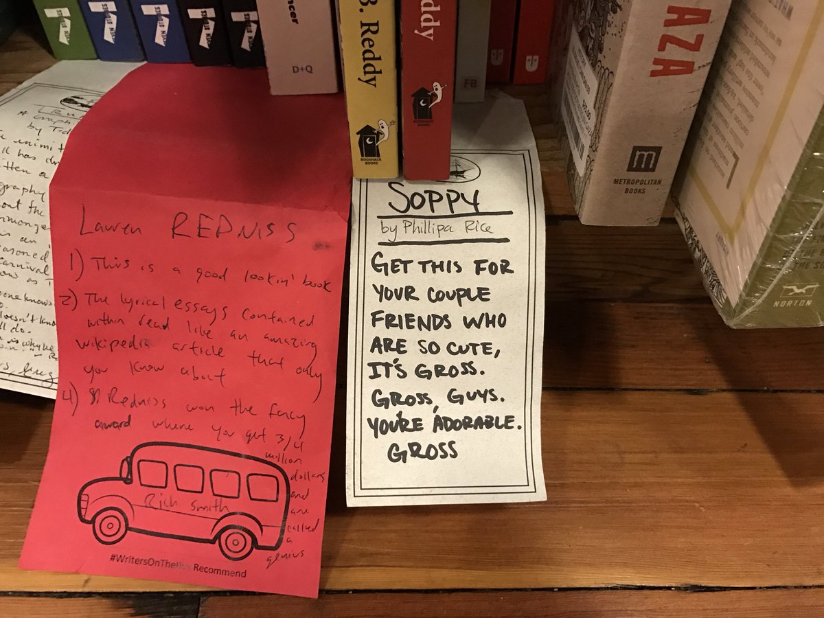 mlee525's tweet photo. I've said it before and I'll say it again, @ElliottBayBooks has the best Staff Picks notes https://t.co/EymDP63dAW