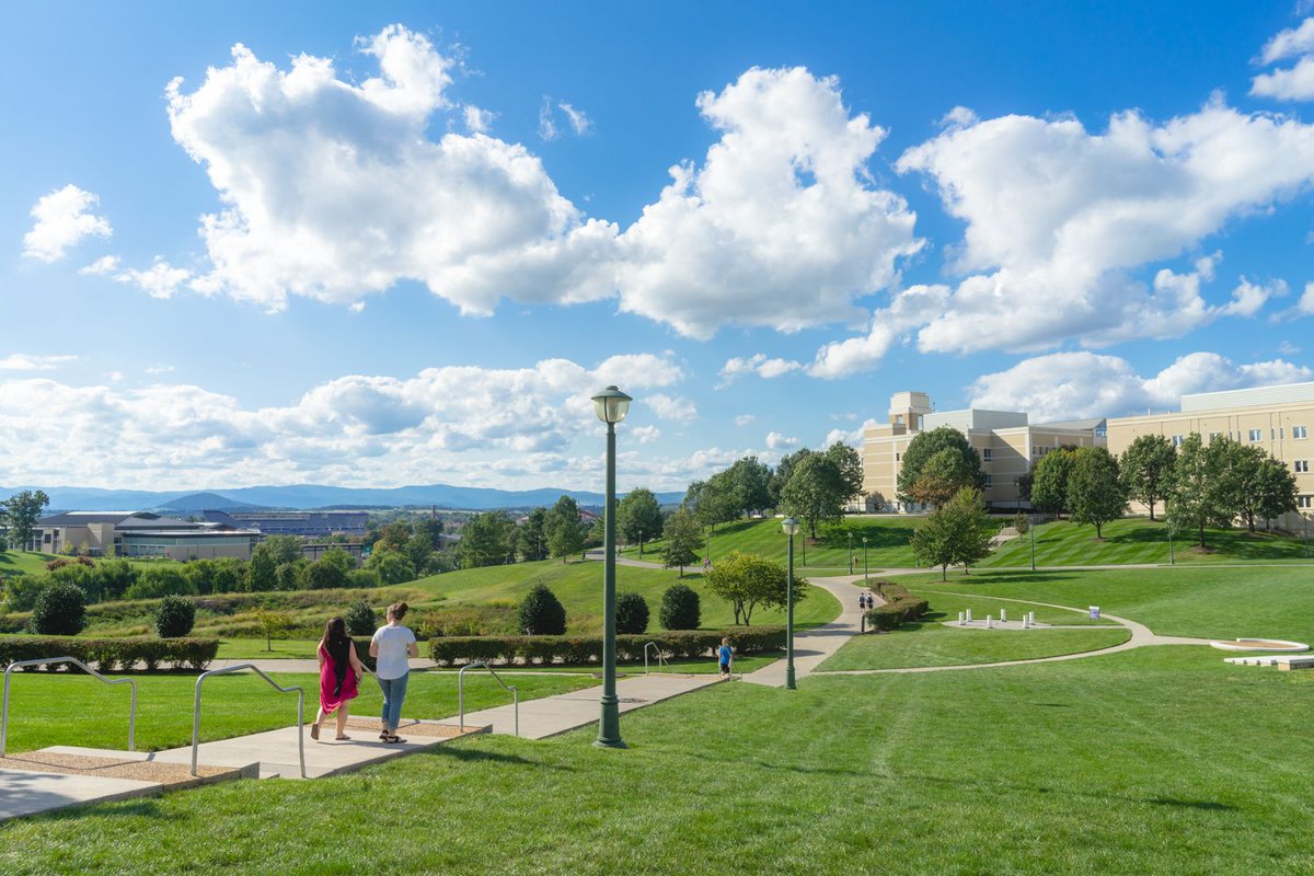 It's a beautiful afternoon for a walk across campus! Picturesque views of the Shenandoah Valley are an added bonus. #TodayOnCampus