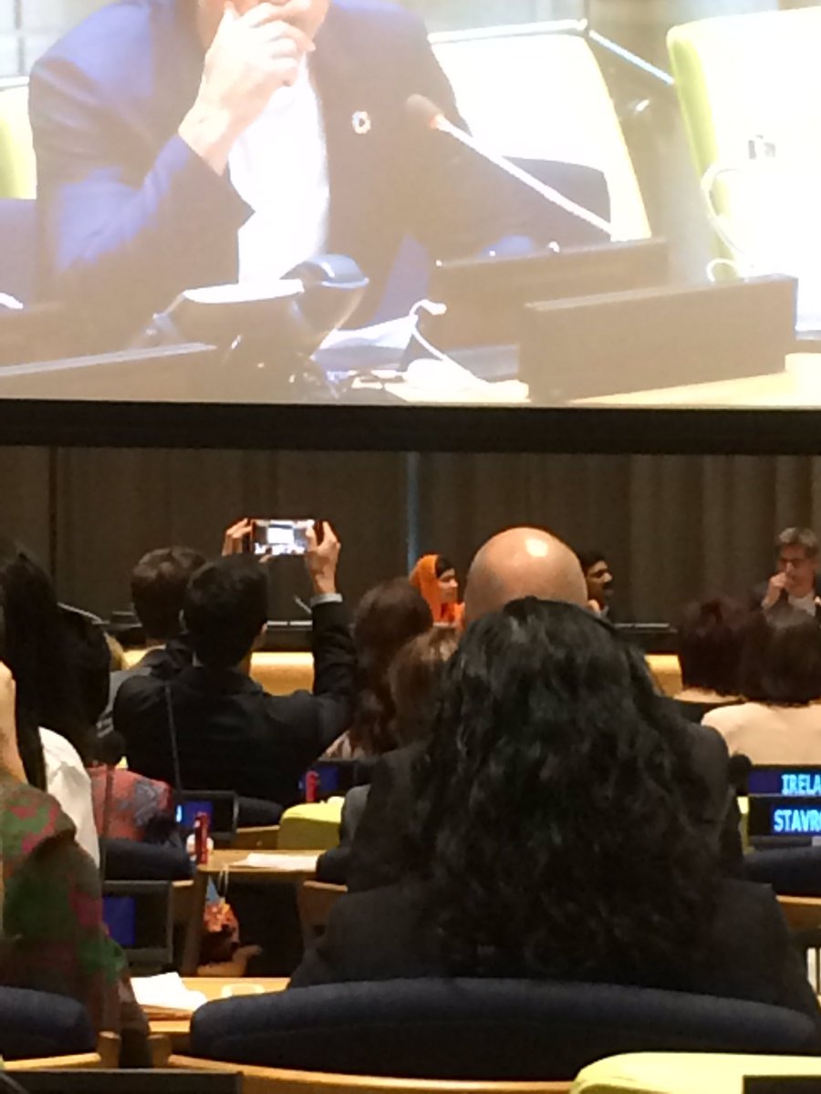 ArelysBG's tweet photo. #GoT actor in #SpotlightEndViolence launching moderating Malala and her father conversation on eliminating violence against girls. https://t.co/QwrJhCA75L