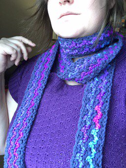 craftyarning's tweet image. #scarf complete! #busyhands #crochet