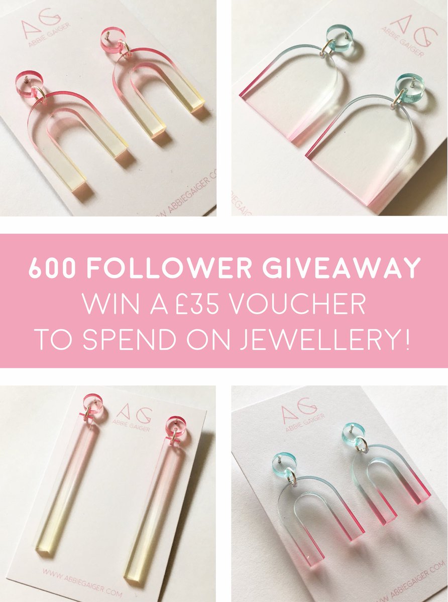 AbbieGaiger's tweet photo. I got to 600 followers on Instagram! 🎉 head over to @abbiegaiger on IG if you'd like to win some fun jewellery 💎 #HandmadeHour #MidlandsHour https://t.co/9EnjX6DCcI