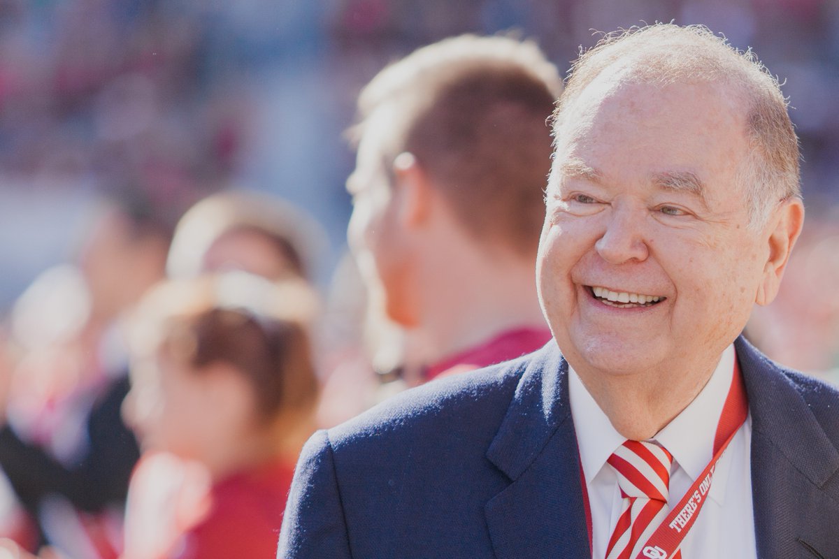 go2ou's tweet photo. "Our university will live on, stronger than ever."

Thank you for your service and loyalty to The University of Oklahoma @President_Boren. https://t.co/FpWnN6ddru