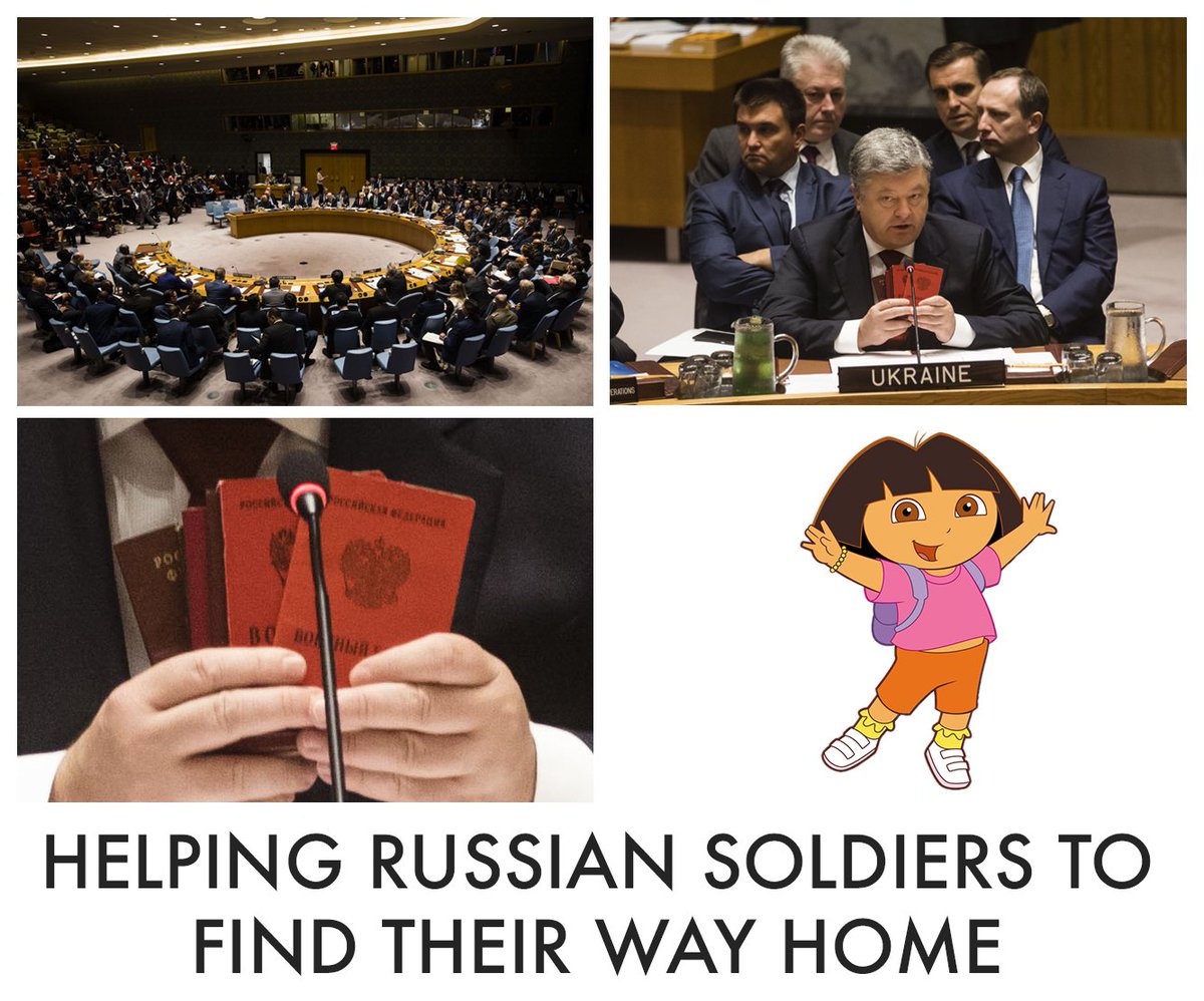 Hey <a href="/Russia/">Russia 🇷🇺</a> guess your guys lost their military IDs in Donbas... again. Pulling out of Ukraine might be a solution #UNGA