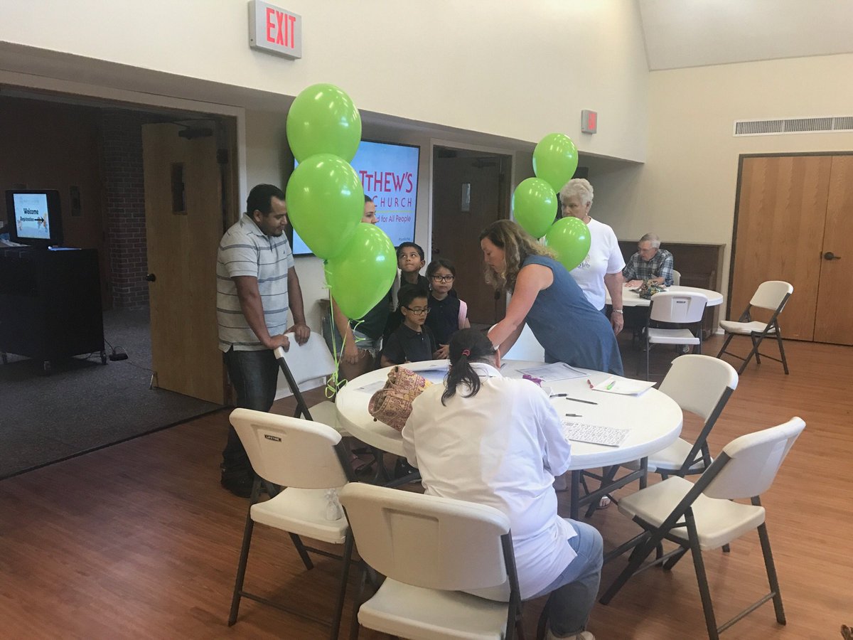 ST. Matthews had a great opening day for their TCT Ready, Set, Go Center.....lots of new kids and plenty of wonderful volunteers!