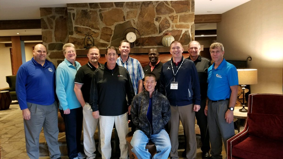 <a href="/NFHS_Org/">NFHS</a>  Section 7/8 Executive Directors with President Singleton.