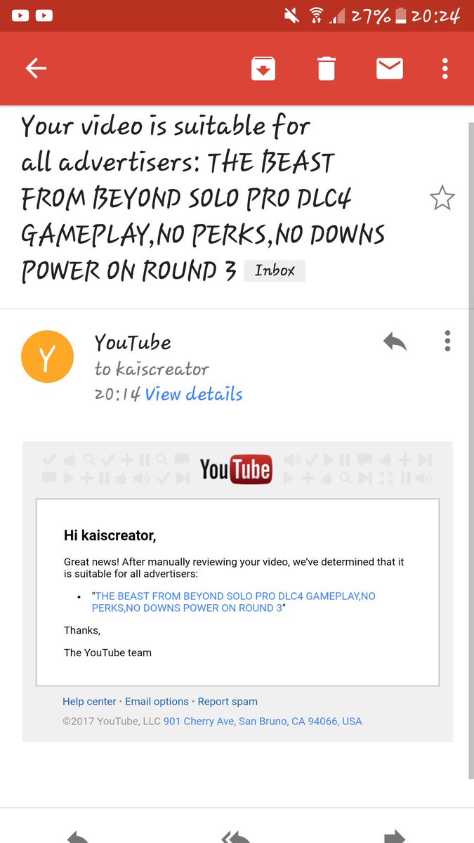 kaiscreator1's tweet photo. I should fucking think so too @YouTube... #finallysuccess https://t.co/PahYiWfEmG