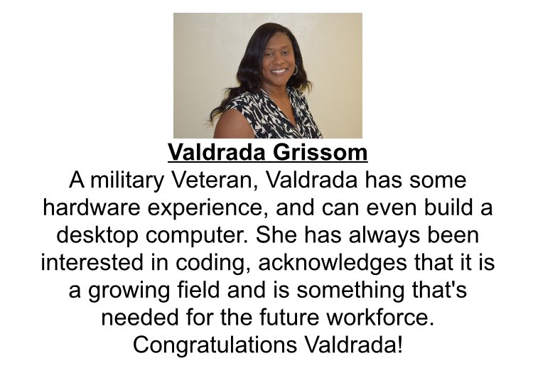 MayorOfTLH's tweet photo. Meet our next #IOAvenue Mayoral Scholarship Winner: Valdrada Grissom! Congratulations! 💻 https://t.co/4IML4vLp5L