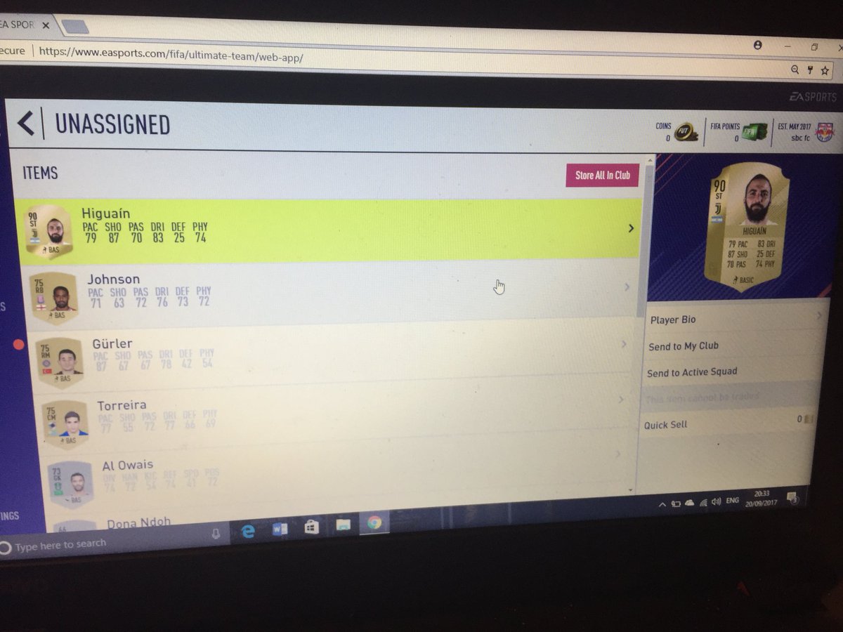NFirattan's tweet photo. Untradable higuan… but its my secon account😭😭 @NepentheZ @bateson87 @TheFUTSBC @SanderDTT @HashtagHarry__ @Mehdibob @EpsilonJoey @ https://t.co/GVbtohmZkK