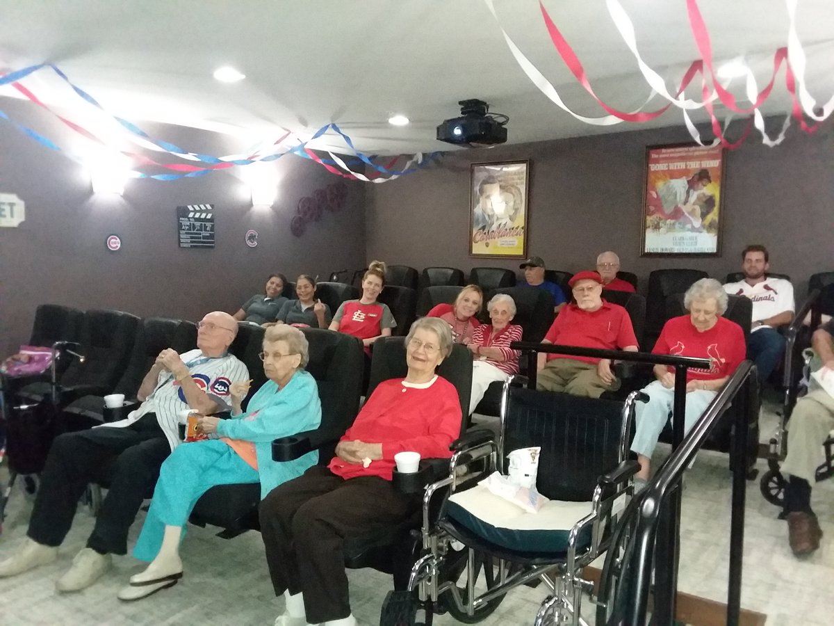 VillasSouthPark's tweet photo. Cards versus Cubs #baseball #assistedliving #VOSP #Cardinals #Cubs https://t.co/GgVqoLmSKL