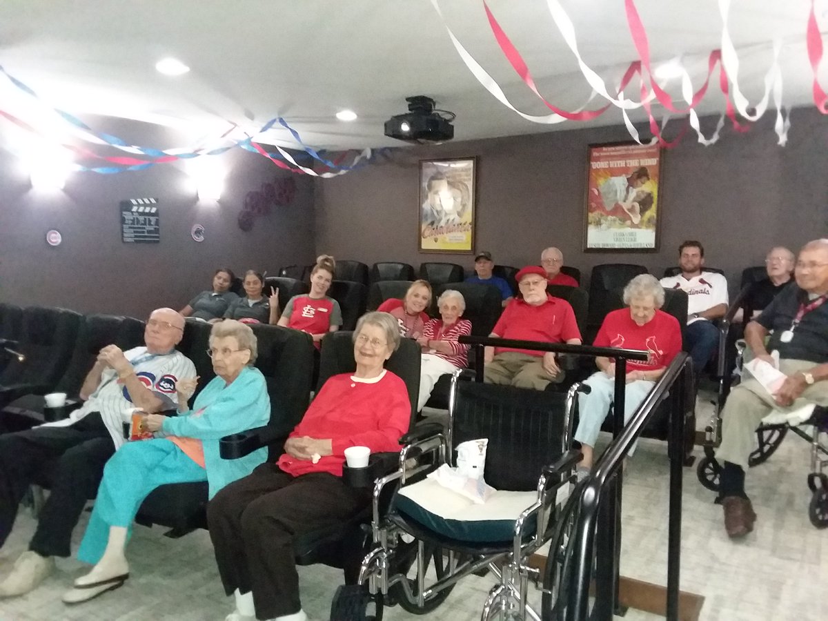VillasSouthPark's tweet photo. Cards versus Cubs #baseball #assistedliving #VOSP #Cardinals #Cubs https://t.co/GgVqoLmSKL