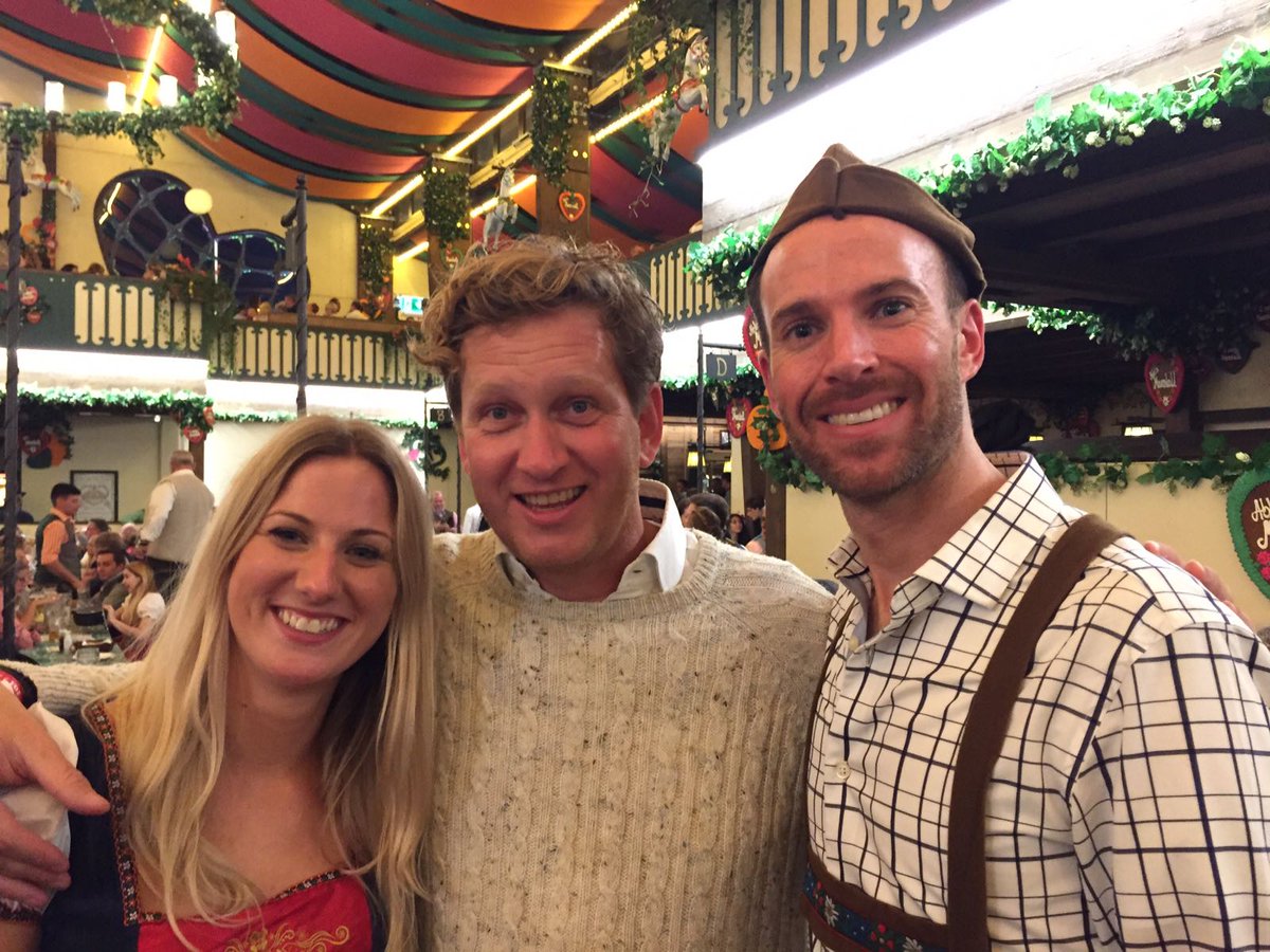 PegaLucie's tweet photo. First #octoberfest in my life. Celebrating with the pega DACH team and @DennisMercier. #lifeatpega https://t.co/Cxv4Lxry3c