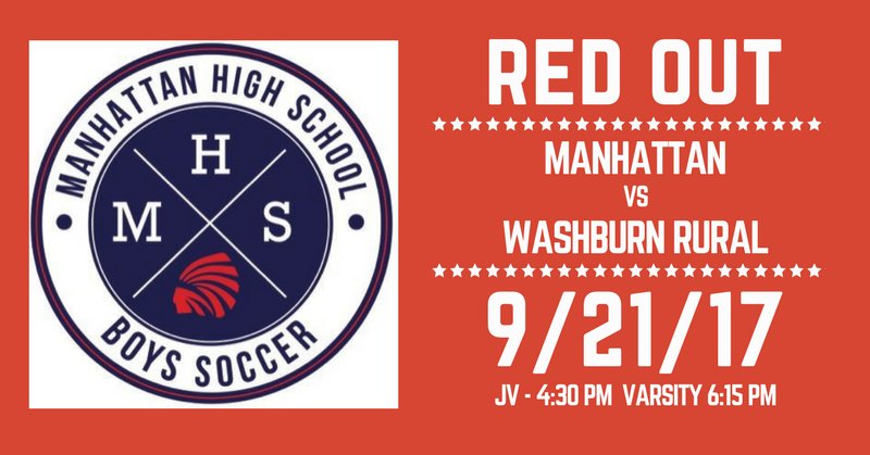 MHSIndianSoccer's tweet photo. Tomorrow's game is a Redout!  Be there.  Spread the word.  #ROLLTRIBE #CANWEGOTSOMEDRUMS https://t.co/e7t5IXG3i2