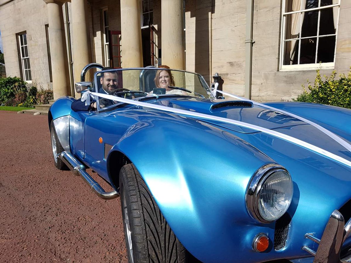 GroomLift's tweet photo. Book the AC Cobra for ur wedding  day and get 50% off a framed aerial photograph of your wedding guests.@brocksbushes @NorthEastHour https://t.co/KRsEouREKh