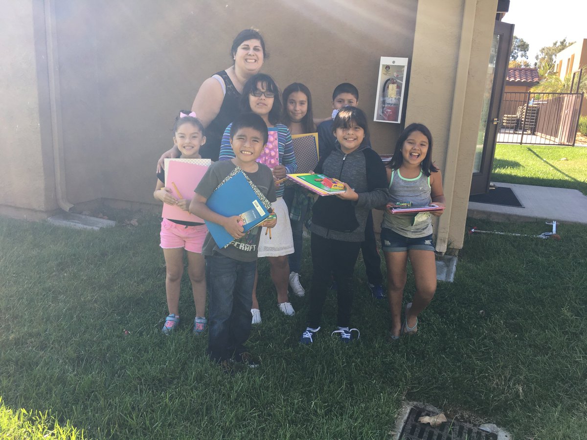 HousingOnMerit's tweet photo. HOM thanks @UCSanDiego for their generous donation of school supplies for our Rio Vista youth! #helpkidssucceed #residentservices @UCSDnews https://t.co/5m1tgdnVWf