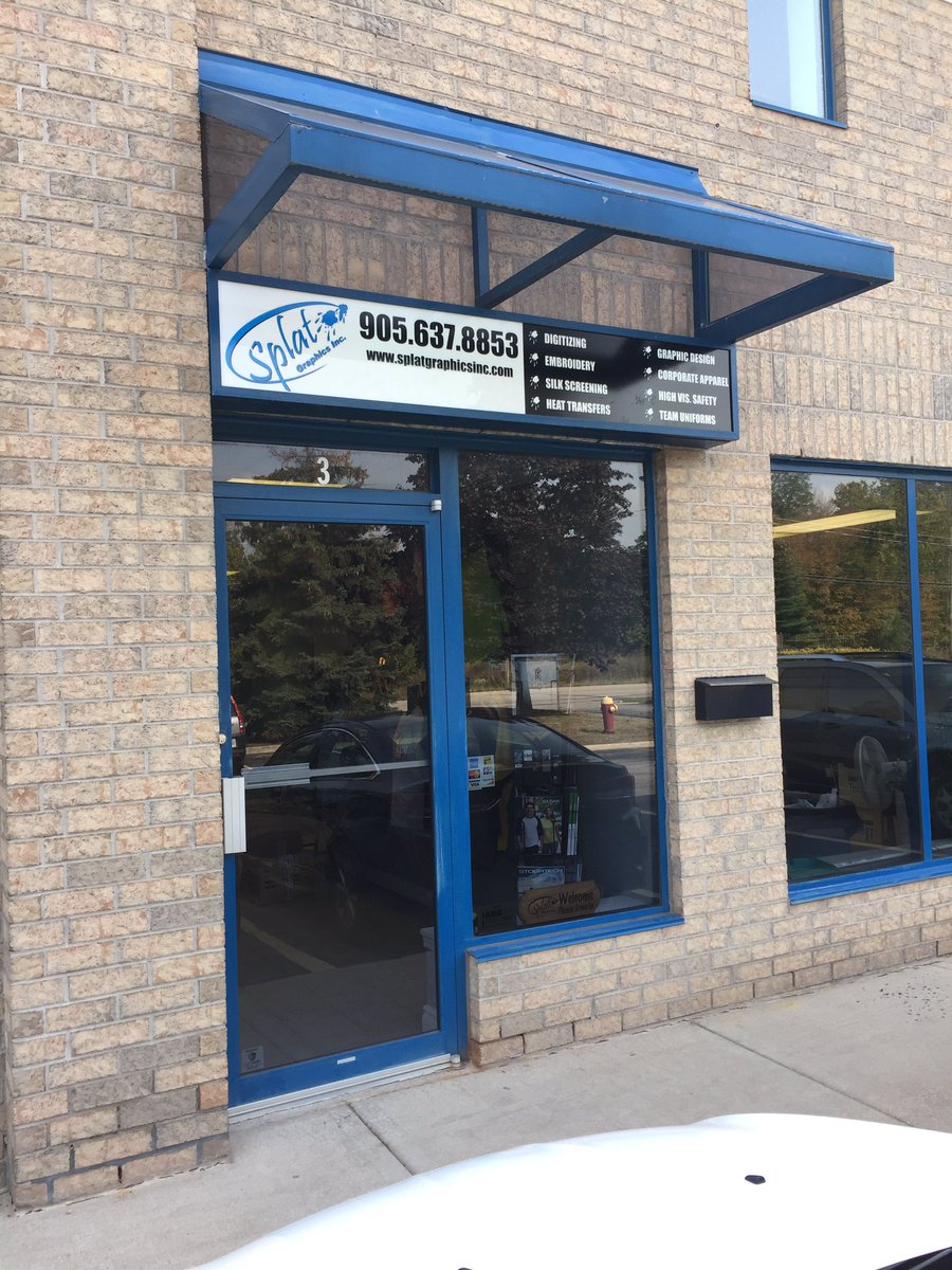 StarlineToronto's tweet photo. Splat Graphics Inc. for all your apparel decoration needs. Silkscreening, embroidery, digital transfers and so much more. #splatgraphics https://t.co/k0R4HCQwH5