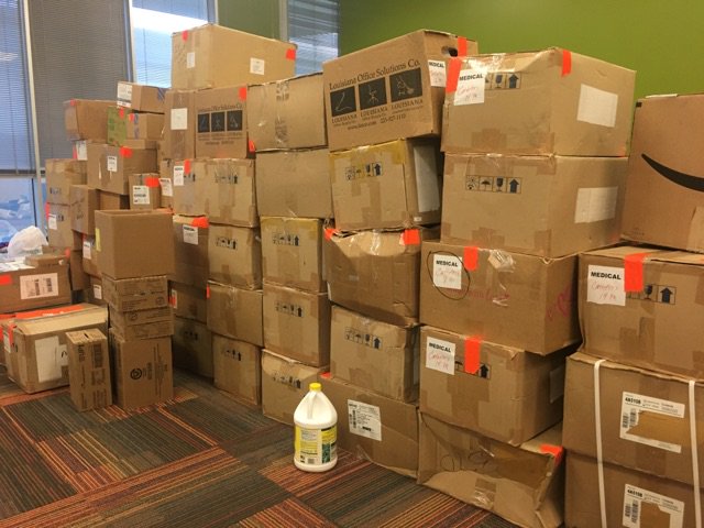 eastersealshou's tweet photo. Thankful to #TierReit for donating space to store your donations! #DisabilityTogether #HarveyHeroes #support #DidntFlood #LOVEthisBuilding https://t.co/trKRNgQwjR