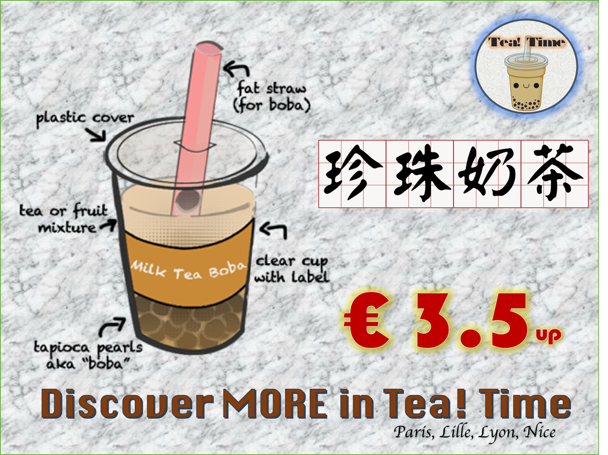 TeaTime_fr's tweet photo. We are now having discount price! Only 3.5Euro !! Come to our store during break time! @TeaTime_fr  #IESEGsmm https://t.co/zVzjHNtHGQ