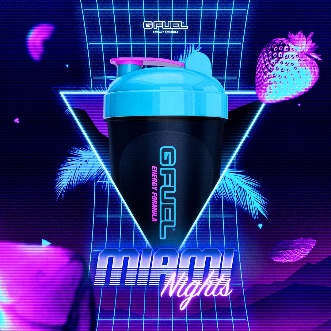 G FUEL Miami Nights Shaker Cup