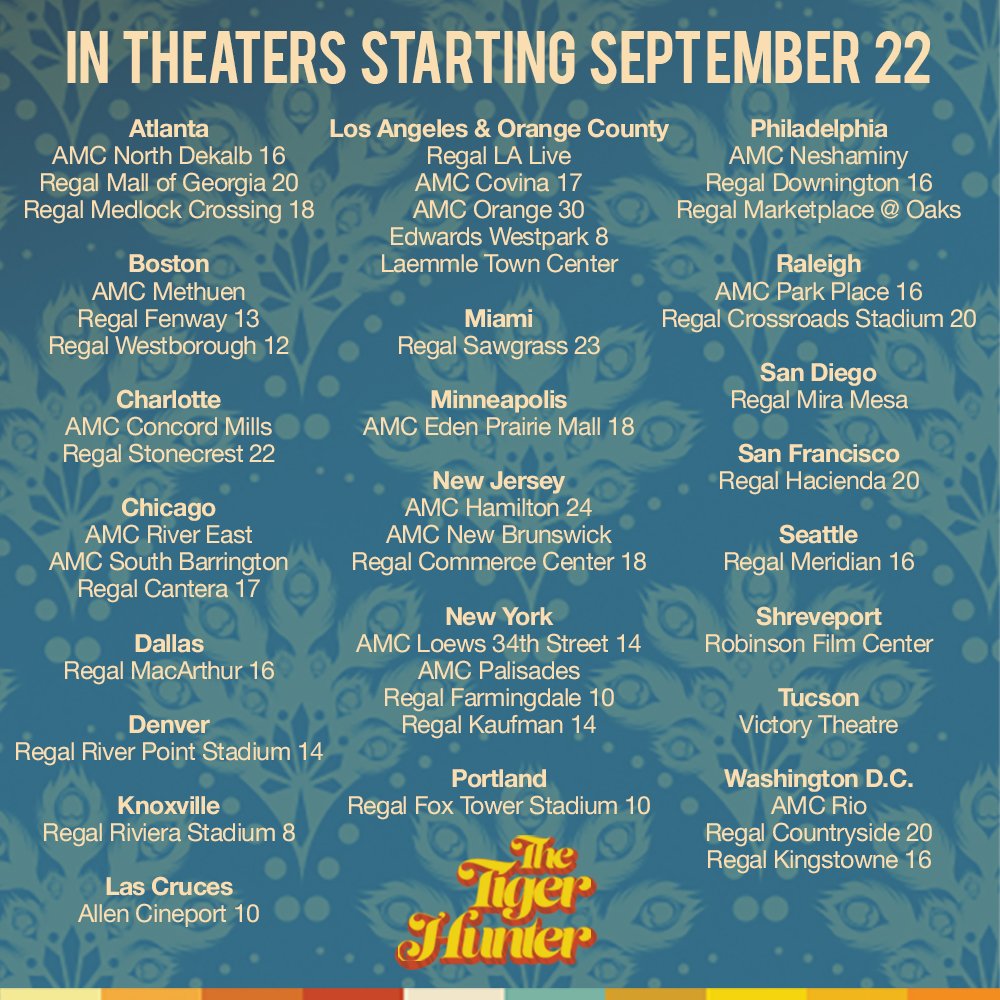 TigerHunterFilm's tweet photo. 1) SHARE FAR AND WIDE!
2) BUY TICKETS AT https://t.co/smUoB3VDsk
3) PREPARE FOR 😂 AND 😥 AND 😯 AND 💃🕺! https://t.co/1qQKo83U4E