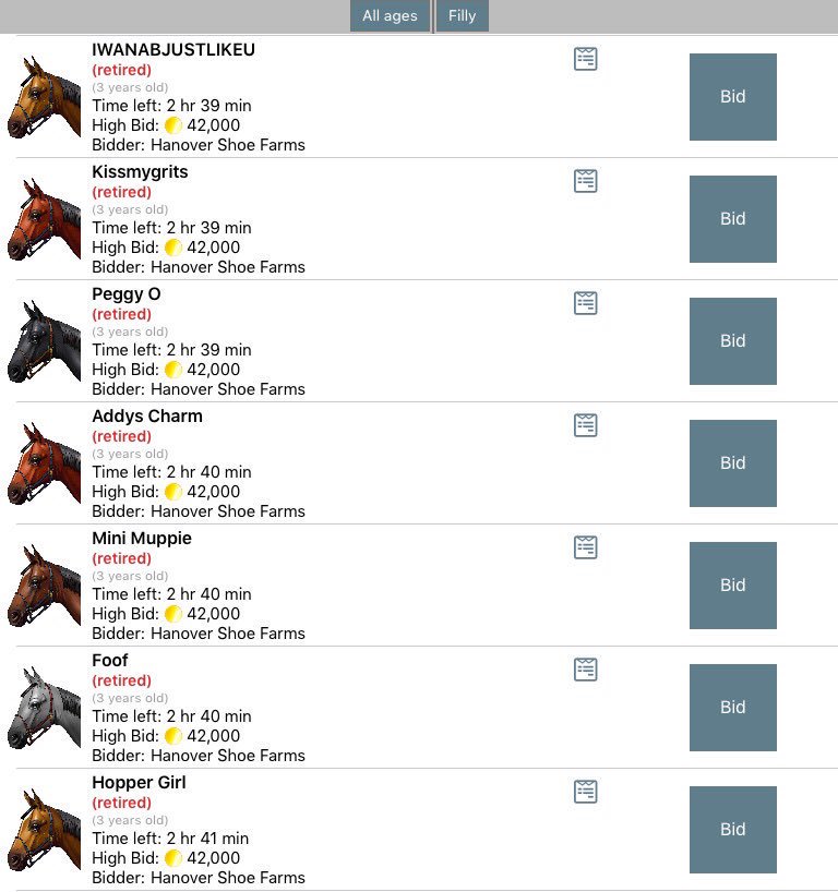 Hanover_OaP's tweet photo. 🇺🇸🇺🇸#AuctionAlert⚠️
42young UNBRED broodmares @ 42k each:
#Iwanabjustlikeu 2 #OffTheRocker
#OffAndPacing @AndPacing🏁 https://t.co/WyDKt84clG