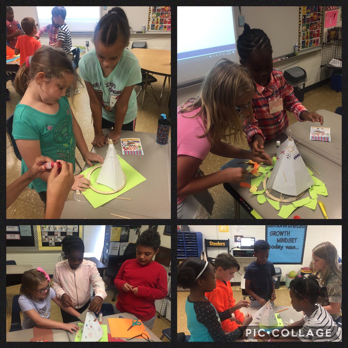 SwagDogs122's tweet photo. The Ruff Riders worked together using the STEM process to create teepees! #Teamwork #Creativerockstars #Makinglearningfuneveryday https://t.co/rRIkqZ357x