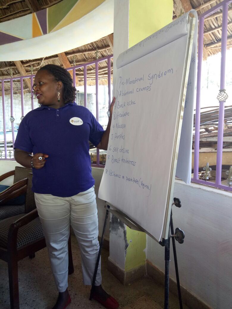Training local trainers in Malaba on the Huru curriculum, a partnership w/ @JNJGlobalHealth &amp; @JNJAfrica #Kenya #Uganda #MenstruationMatters