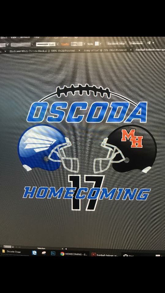 Our OHS Cheer team is selling HC shirts! They will be $15 a piece &amp; pre-orders start tmrw! Contact a Junior/Senior Cheerleader if interested