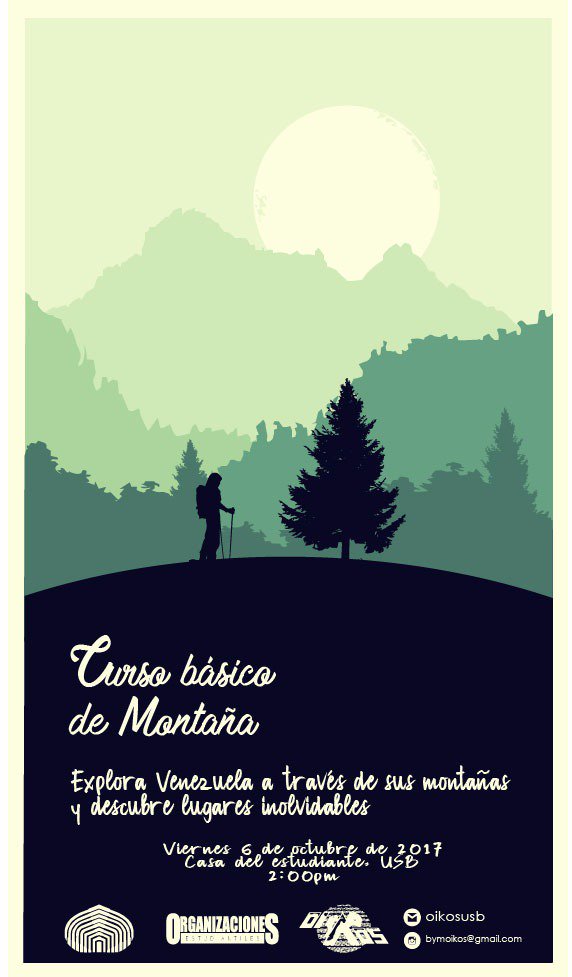 OikosUSB's tweet image. Anota en tu agenda este viernes 6 de octubre, para que comiences nuestro tradicional curso de Baja y Media Montaña, te esperamos a las 2pm