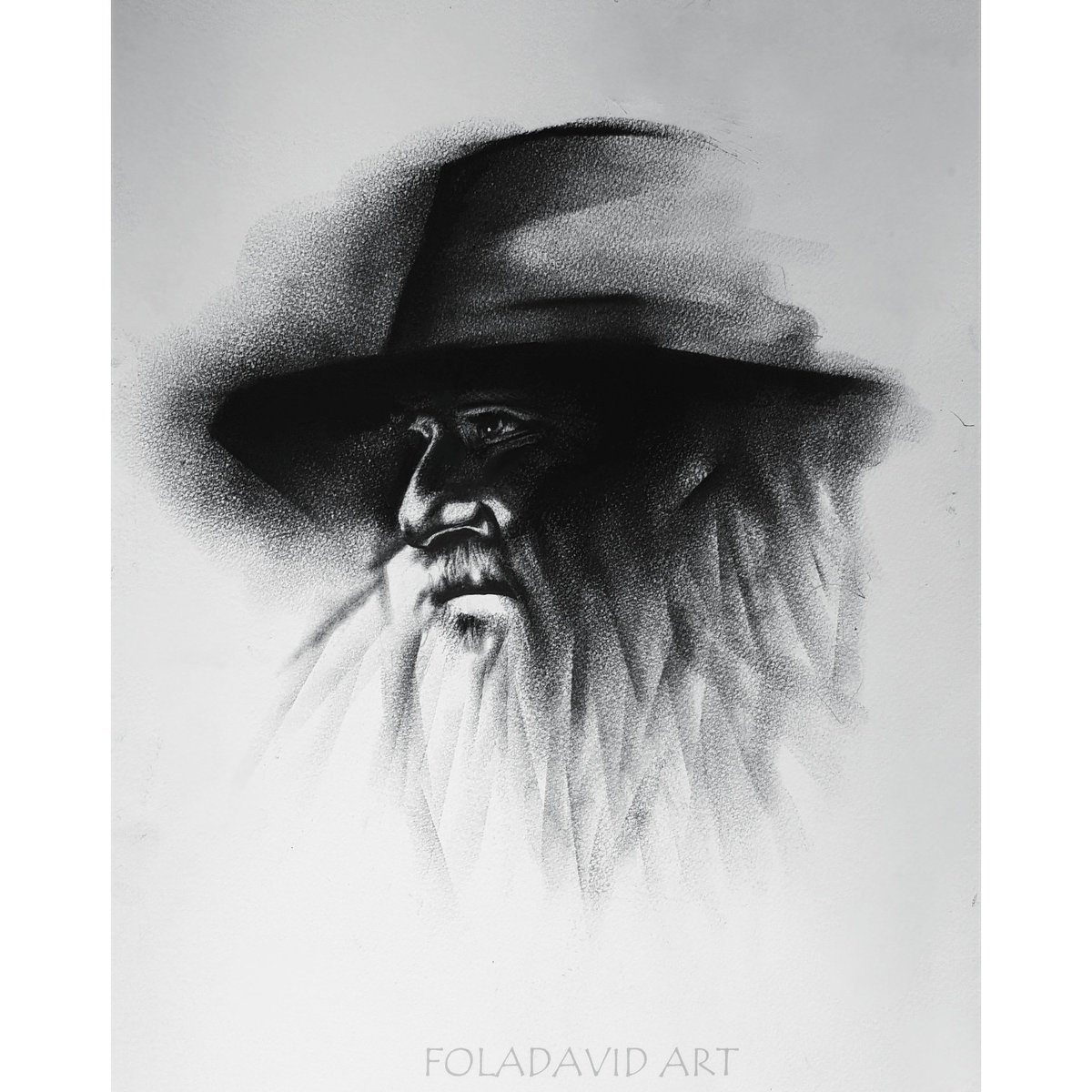 foladavidart's tweet photo. My Name is Foladavid. I am a charcoal artist and speedpainter from Nigeria! 
#drawingwhileblack https://t.co/e39kdNh29E