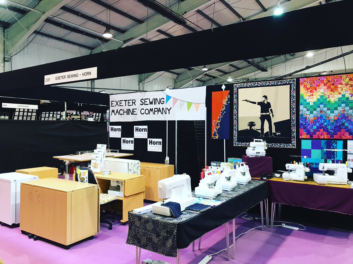 exetersewing's tweet photo. Stand number 3 - we'll also be at the front with Horn furniture, Baby Lock... and Rick Grimes 😉 @thecraftshows @WestpointExeter https://t.co/zhaFsnPwVI