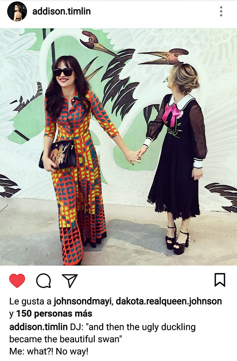 DamieSpanish's tweet photo. DJ: Y entonces el patito feo se convirtió en un hermoso cisne.
Addison: Qué? De ninguna manera!
#DakotaJohnson #AddisonTimlin https://t.co/a0ruE0sWdW