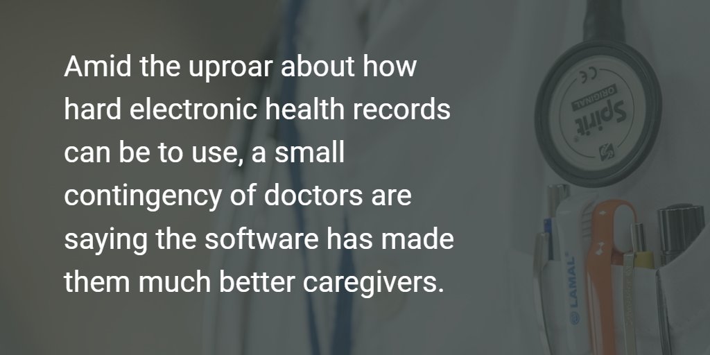 Doctors loathe their EHRs, right? Not these physicians buff.ly/2g9An1p